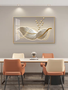 Modern minimalist dining room wall art single-piece painting for your dining area or wine cabinet creative light luxury style kitchen wall decor