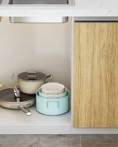 3/4/7 Layers Carbon steel Under Sink Adjustable Pots & Pans Rack Kitchen Countertop Organizer Holder Cookware Pot Racks Multifunctional Storage Rack for Kitchen Counter Cabinet Storage Holders & Racks#ZWL07#CF011