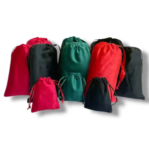 Soft Velvet Pouch Linen Drawstring Bag Jewelry Jewellery Doorgift Wedding Door Gift Beg Uncang Emas 收納袋 麻布袋