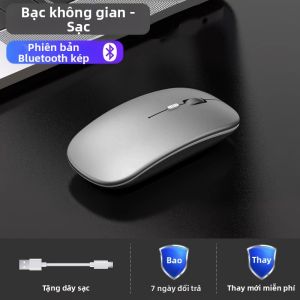 Charger Bluetooth Wireless Mouse 2.4GHz Công Nghệ Pha Lê 2 Nút Bàn Phím Laptop Đồ Trí Đồ Trí Cho Máy Tính Xách Tay Lenovo Dell Asus
