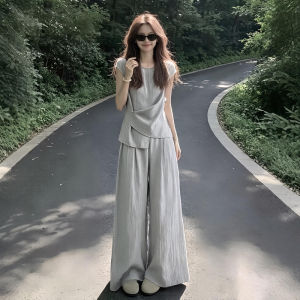 Bộ Quần Áo Dáng Rộng và Áo Nịt Eo Không Đều Plus Size