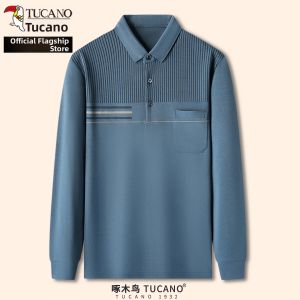 TUCANO | Mature Men Suitable Long Sleeve T-Shirt Turn-down Collar Underwear