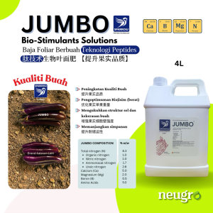 Sparrow JUMBO (4L) Increase Fruit Quality Size Weight Foliar Fertilizer Baja Foliar Berbuah Baja Kalsium Boron Magnesium Amino Tingkat Kualiti Buah