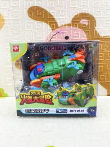 Jinjiang Mars Adventure Transformable School Bus Robot Toy Magnetic Absorption Sliding Car Changeable Face Educational Model for Kids