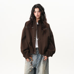 BWKA | Stand-up Collar Vintage Advanced Denim Jacket