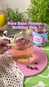 Rose Flower Tea Clean Eat 60g 100% Pure Natural Whole Buds Premium Grade No Caffeine Tea For Healthy Skin Calming