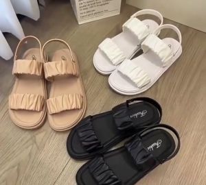 SUMMERTOP | SD1884 Sandal Wanita Jelly Sendal Rumah Bahan Karet Empuk Home Slipper Anti Slip Korea