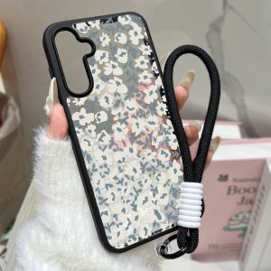 AKABEILA | Floral Shockproof Phone Case For Samsung A57 A37 A16 A56 5G A55 A54 A36 A17 A06 A07 S25 S26 Ultra S24 FE S23 Clear Cover Fundas