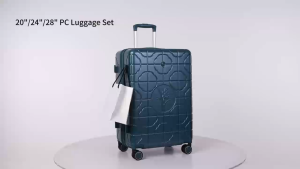 Vali Hành lý cao cấp Sea Choice 2041 Chất liệu PC chống trầy thiết kế vân lưới nhẹ Vỏ cứng mở rộng được có chân đệm ngăn đựng cốc Bánh xe xoay 360° khóa TSA Kích thước 20" (xách tay) 24" & 28" (ký gửi)