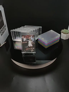 5pcs Magnetic Card Holder 35pt Acrylic Clear Photocard Toploaders Card Protectors Kids Toys Gift