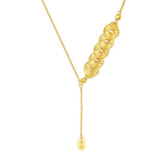 Money Prosperity Flashy Gold Necklace Authentic Gold