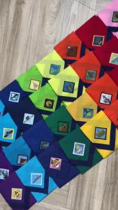 (เขตการศึกษาที่ 12) ผ้าพันคอลูกเสือครู จันทบุรี ฉะเชิงเทรา ชลบุรี ตราด นครนายก ปราจีนบุรี ระยอง สระแก้ว