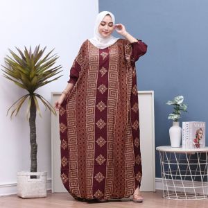 KAFTAN JUMBO LD 153 MUAT BB 120KG LONGDRESS KEKINIAN SUPER MURAH