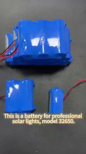 Lithium Battery 32650 Rechargeable Lithium-Ion Battery 3.2V Battery Solar Light Battery Audio