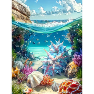 500/1000/1200/2000PCS Jigsaw Puzzle Underwater World Ocean Scene With Fish Corals And Sea Turtles For Adults Family Fun Gift
