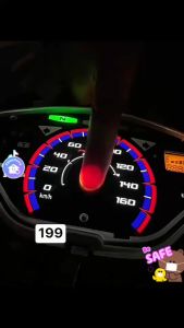 แผ่นไมล์  เวฟ125x งานสีเข้มๆ