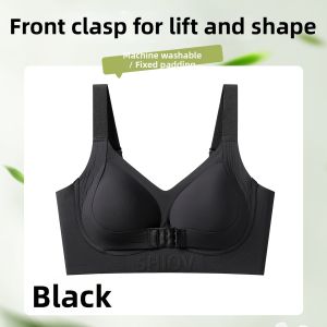 Lightweight Breathable Seamless Underwire-free Push-up and Side Support Bra