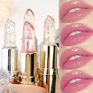 Sparkling Sequins Color Changing Lipstick Lasting Moisturizing Reducing Lip Lines Jelly Glitter Lip Balm Korean Makeup Cosmetics