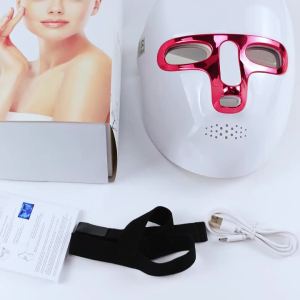 foreverlily | LED Light Face Mask Beauty Device 7 Colors LED Photon Beauty Mask Anti Aging Lifting Whitening Skin for Home Personal Use