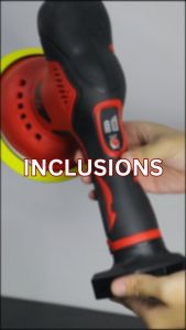 【5 Free Gifts】Mitsushi 380W Cordless Car Buffer Polishing Machine with 12V/21V Rechargeable Lithium Batteries Adjustable Speed Portable Polishing Machine Equipped with Polishing Pad Kit for Waxing