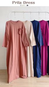 Maxy kasual Prila/dress jumbo LD 130/dress santai model terkini 2024/Home dress viral/dress rumahan terkini