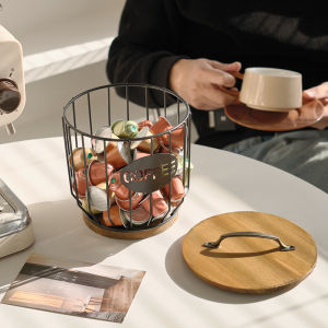 Coffee Pod HolderLarge Coffee Filter Holder With LidCoffee Pod OrganizerKeurig Pod HolderK Cup Holders For Counter