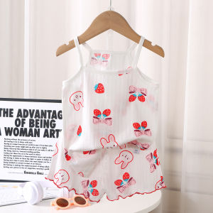 Summer Lightweight Cotton Sleeveless Childrens Loungewear