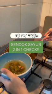 Sendok Sup Saring Kuah 2in1 / Centong Sayur Tirisan 2in1