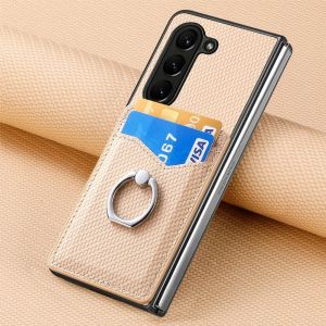 szhaiyu | For Samsung Galaxy Z Fold 8 Ultra 7 6 5 4 3 5G Wallet Phone Case With Credit Card PU Leather Slot Holder Shockproof Ring Stand