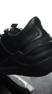 XTRAIL FULL BLACK |ManNeedMe x NAZ| Sepatu Sneakers Pria Casual Shoes JAHIT SOL PREMIUM