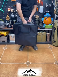 โต๊ะแคมป์ปิ้ง โต๊ะพับไฮดรอลิก ตารางยุทธวิธี โต๊ะแคมปิ้งพับได้ กลางแจ้ง พับง่าย เหมาะสำหรับแคมปิ้งและปิกนิก พร้อมกระเป๋าเก็บและขาตั้งไฟ