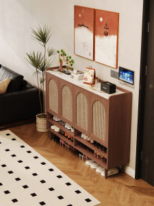 Multi-functional Storage Wooden Shoe Cabinet