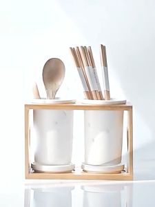 ช้อนส้อม เซรามิก ี่ใส่ช้อนส้อม ที่เก็บช้อนส้อม ที่เก็บตะเกียบ ที่วางช้อนส้อม ที่ใส่ตะเกียบ