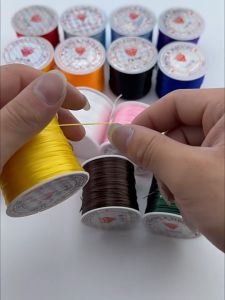 Dây Cước chun chỉ tơ co giãn đàn hồi tốt xâu vòng phong thủy nhiều sắc dễ chọn lựa tự làm DIY ở nhà