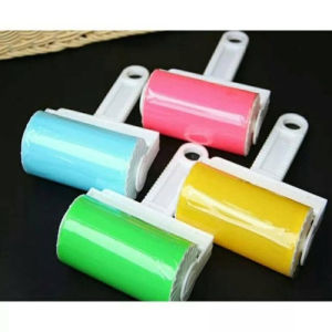 Reusable Gel Sticky Lint Roller Cleaning Pet Fur Hair Brush Dust Remover / Alat Penggolek Bulu