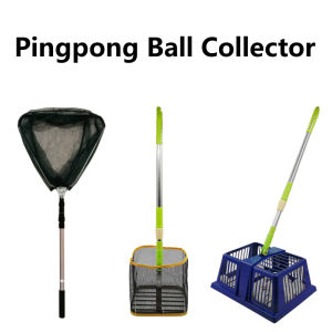 Table Tennis Balls Retriever Collector 200 Balls Capacity Telescopic Rod Pingpong Ball Picker Picker Ball Net Basket