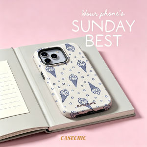 Potdemiel | Navy Bow & Star For Case For iPhone 17 16 15 14 Plus 13 Pro Max Shockproof Hard Cover CaseChic