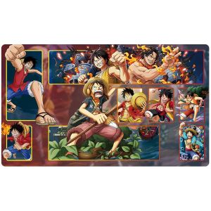 Bandai | One Piece OPCG Playmat  Luffy Zoro Nico Robin Design Anime TCG Table Mat for Card Games Battle Protection Holiday Gift