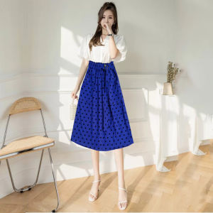 Váy jean Nữ Váy Denim Lưng Cao Dáng Xòe Quyến Rủ Dài 60cm Thiết Kế Dây Eo Cá Tính Phong Cách Ulzzang Trẻ Trung New Design CV0077