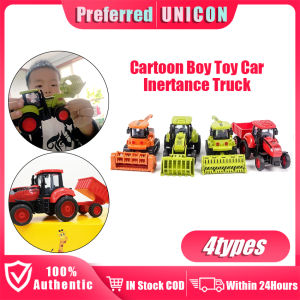 Childrens Inertial Engineering Vehicle harvester toy Tractor toys for kids Boy Birthday Gifts