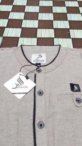 Baju Muslim Pria Dewasa Lengan Pendek Model Kurta Tuhfah M L XL Branded Alanza Muslim Wear