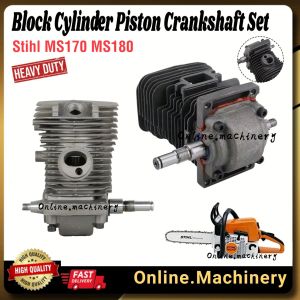 Stihl MS170 MS180 ( Piston 38MM ) Block Cylinder Piston Crankshaft Set Heavy Duty