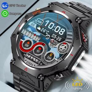 LIGE New Smart Watch Men GPS Outdoor 3ATM Waterproof Built-in ChatGPT AI Voice Assistant Compass Altimeter Barometer Sport Smart Watch For Men
