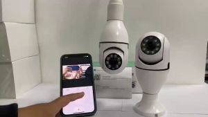 【ซื้อ 1 แถม 1】Xiaomi V380 PRO กล้องวงจรปิด360 wifi กล้อง หลอด ไฟ กล้องวงจรปิด ดูผ่านมือถือ กล้องวงจรปิดไร้สาย5g กล้องรักษาความปลอดภัย IP