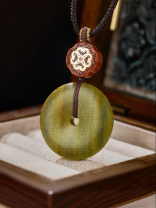 QINGXIANGTAI | Talisman Amulet Pendant Wooden Necklace