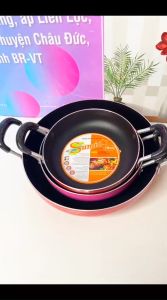 Chảo Chống Dính Sumio 2 Quai Đáy Bằng Đủ Sezi