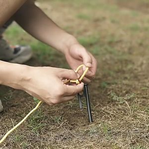 10PCS Dual-Hole Aluminum Canopy Buckle Slip-Proof Guyline Adjuster for Tent Wind Ropes