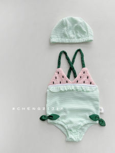 Princess Bikini Swimsuit for Girls Cute Strap One-Piece Swimming Suit Quick Dry Childrens Swimwear Baby Girls Fashionable Swimwear