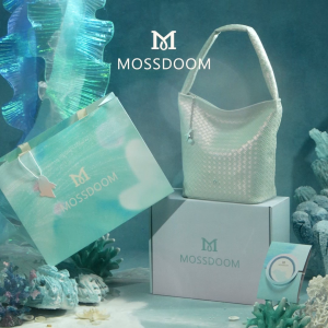 MOSSDOOM Hampers Set Lumira Bag Tas Totebag Model Simpel  Menenun Mewah
