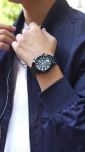 Sunlifex Jam Tangan Pria Kalender Kasual Kemewahan Tali Stainless Steel Kuarsa Jam Tangan Cowok NEW